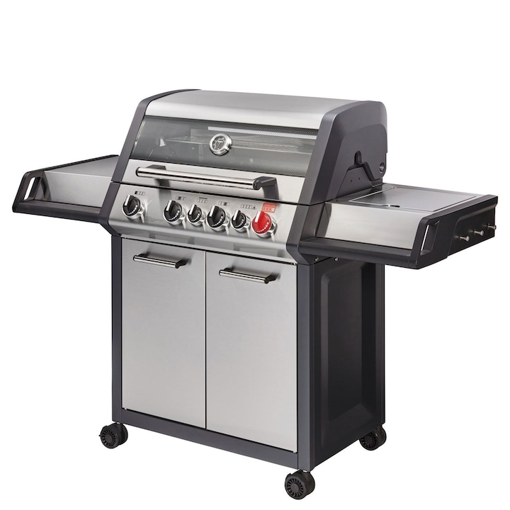 Parrilla de gas – 4 quemadores turbo y zona infrarroja para una experiencia de asado superior