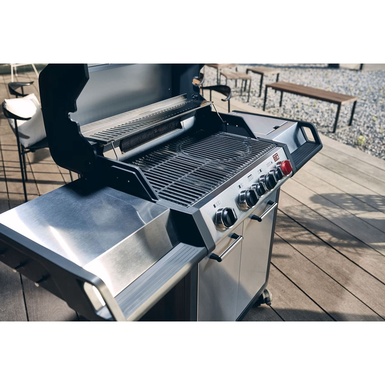 Parrilla de gas – 4 quemadores turbo y zona infrarroja para una experiencia de asado superior